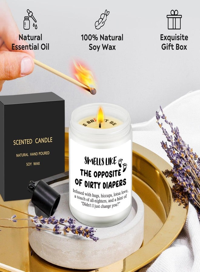 VIISPIRIT New Baby Gifts Candle, Smells Like the Opposite of Dirty Diapers, Funny Shower Gift, Post Partum Gift, Funny Expecting Mom Gifts, Scented Candle For New Mama, Giving Birth, First Time Mom Present Idea - Image 2